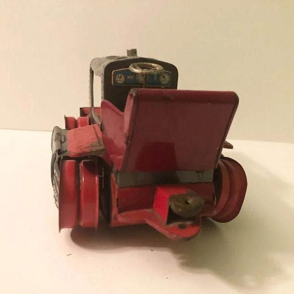 Vtg Nomura Japan Tin Battery 1200 Piston Action Tractor Incomplete Not Working - Picture 4 of 16